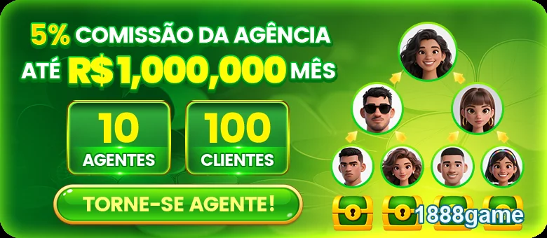 Ilustração sobre programa de agentes da 1888game.