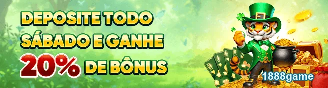 Promoção de 20% de bônus no 1888game aos sábados.