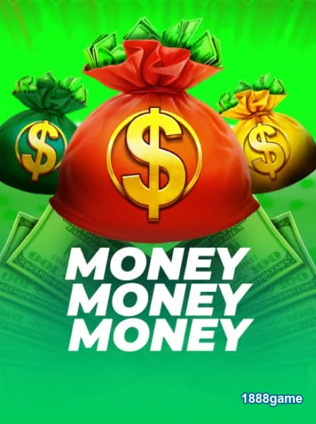 Representação de gestão VIP na 1888game com sacos de dinheiro.